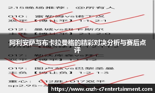 阿利安萨与布卡拉曼格的精彩对决分析与赛后点评